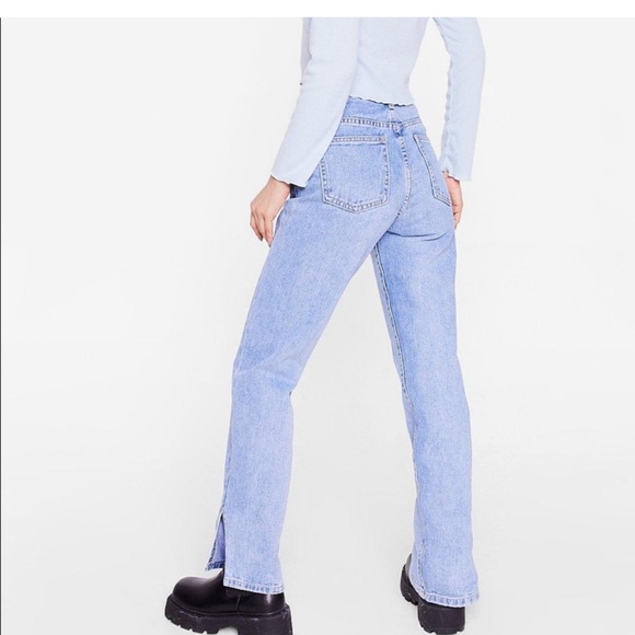 Nasty Gal • Shits Now or Never Split Hem Jean - Picture 7 of 14